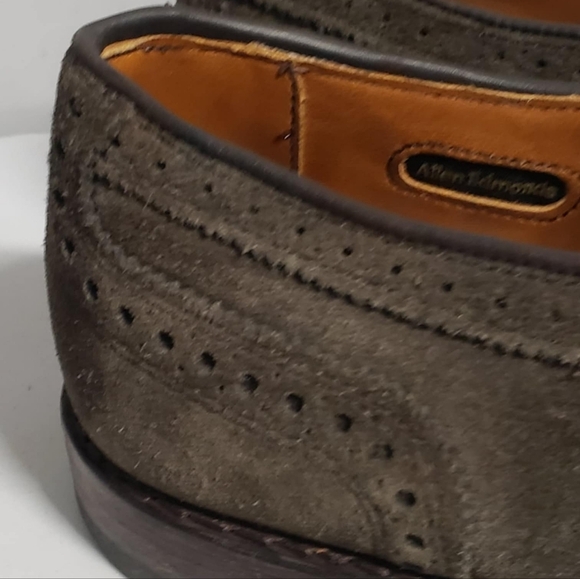 Allen Edmonds Strand Suede Cap Toe Shoes  Size 9.5 B - Picture 12 of 16